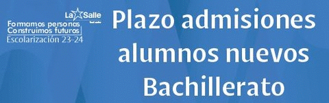 Admisiones infantil, primaria y secundaria