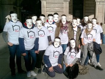 Concentración personas sin hogar