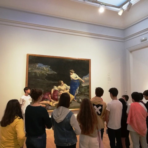Clase de 3º de ESO en el Museo de Bellas Artes de Bilbao