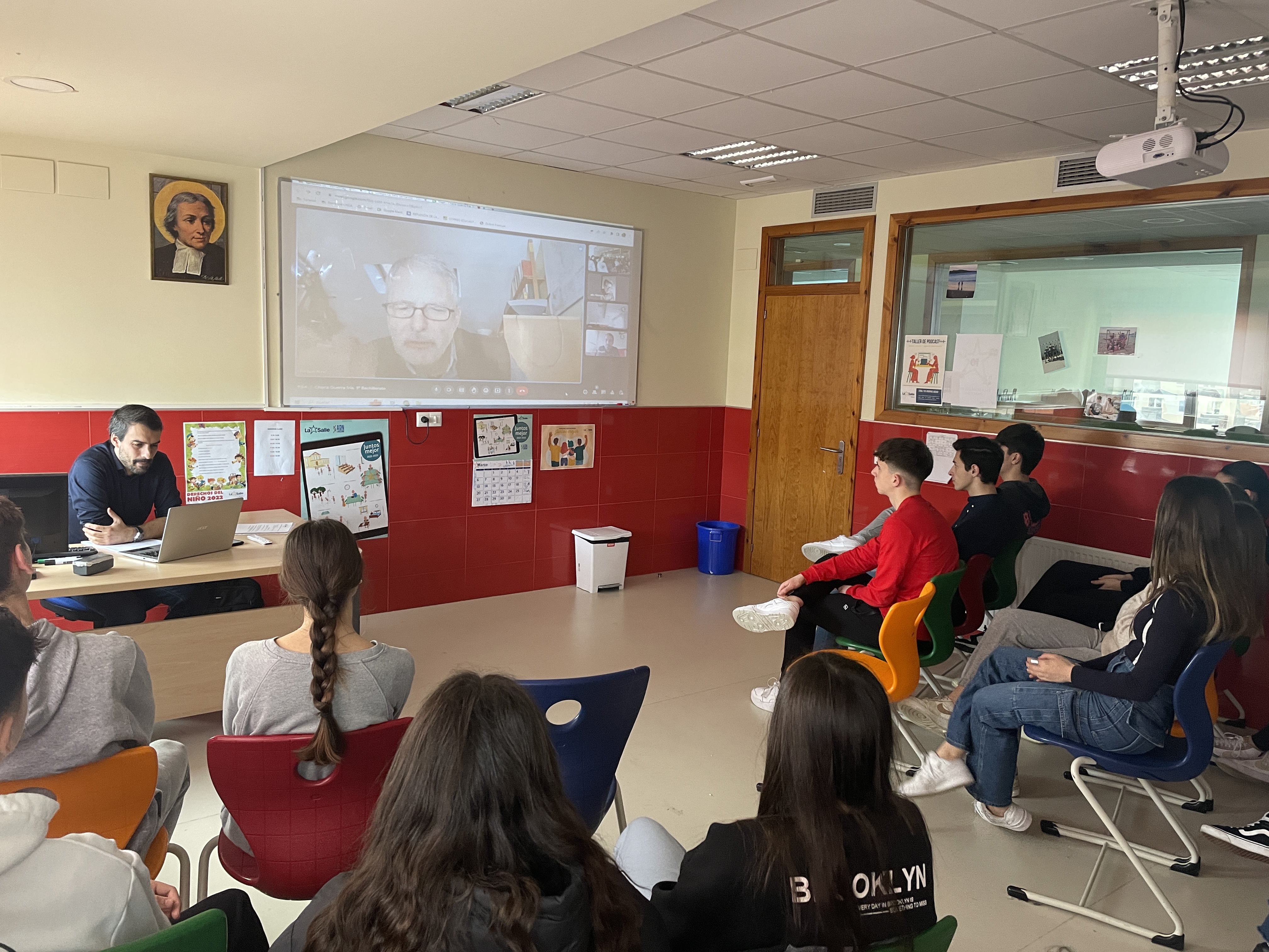 Charla de Historia en 1º de Bachillerato