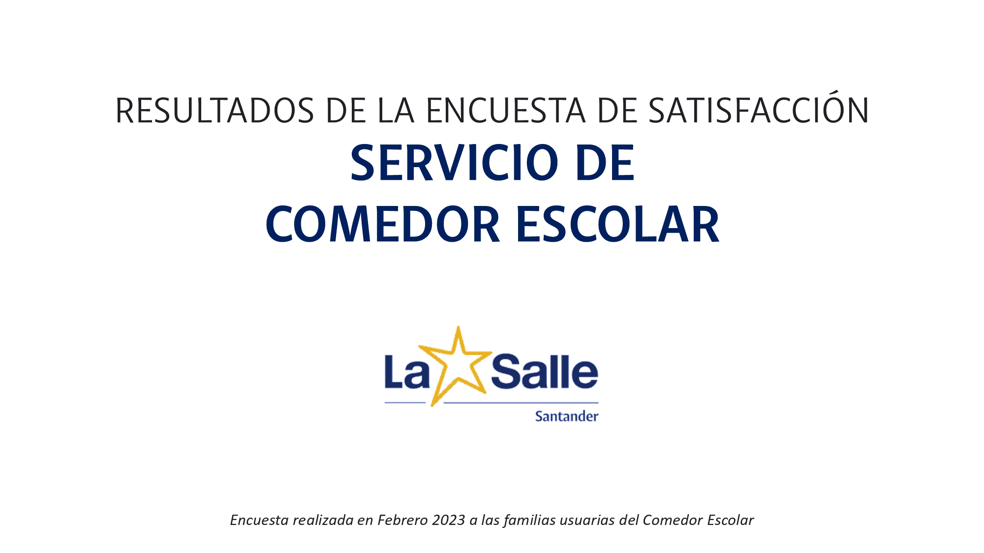 Encuesta del comedor escolar