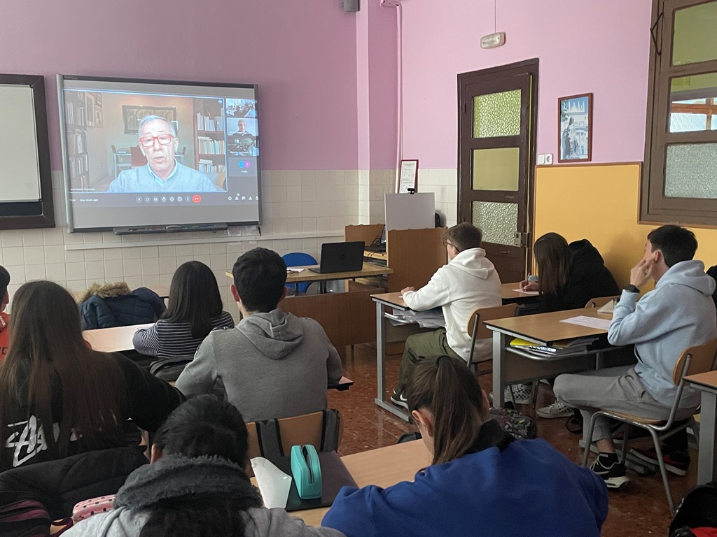 Historia 4º ESO con los periodistas José Ramón Patterson y Miguel Ángel Idígoras