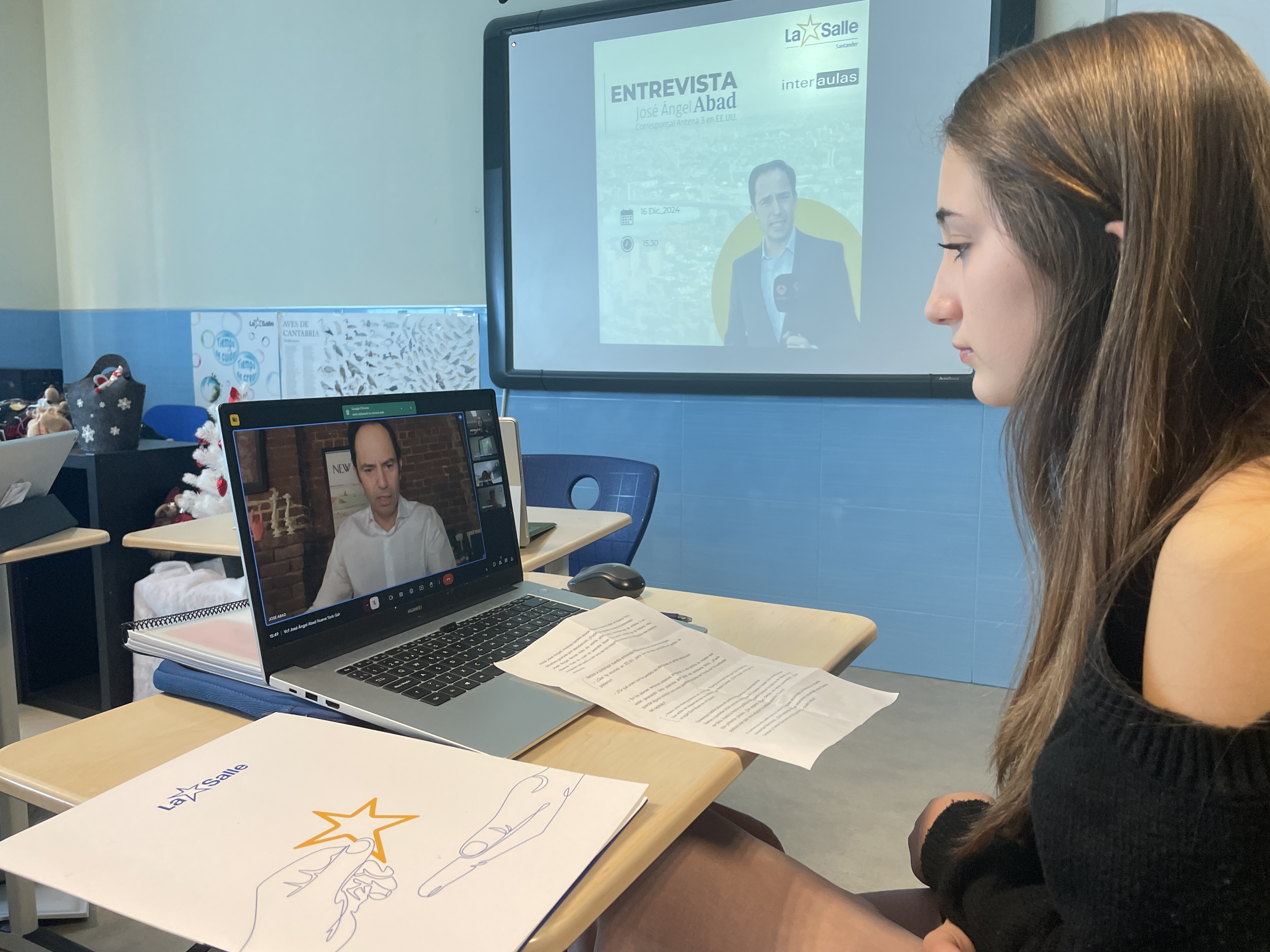 Alumnos de 2º Bachillerato entrevistan a destacados periodistas de Antena 3